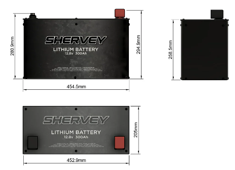 Shervey Lithium Battery 12v 300ah