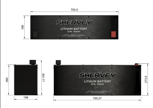Shervey Lithium Battery 12v 600ah
