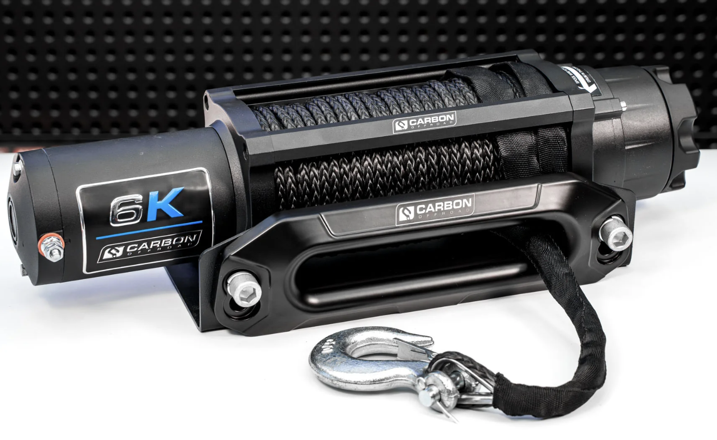 Carbon Offroad Long Drum 6000lb ATV/Small 4X4 Winch