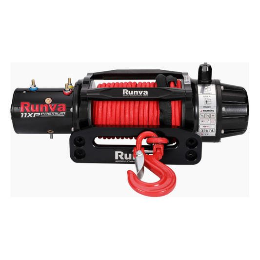 Runva 11XP PREMIUM RED Edition 12V with Synthetic Rope