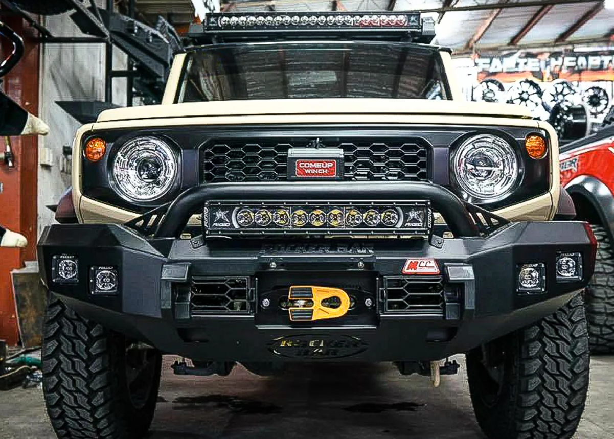 Suzuki Jimny 2019 Present 078 01SQL Rocker Bull Bar Low Loop Package