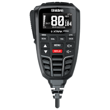 Uniden XTRAK Smart UHF Radio with Large OLED Display Speaker Microphone