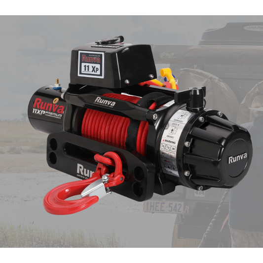 Runva 11XP PREMIUM RED Edition 12V with Synthetic Rope