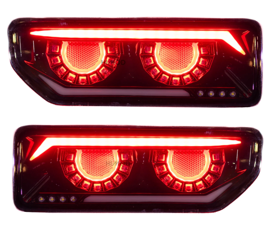Drakon Series LED Tray Tail Lights (Jimny Style) | ( Pair ) Black