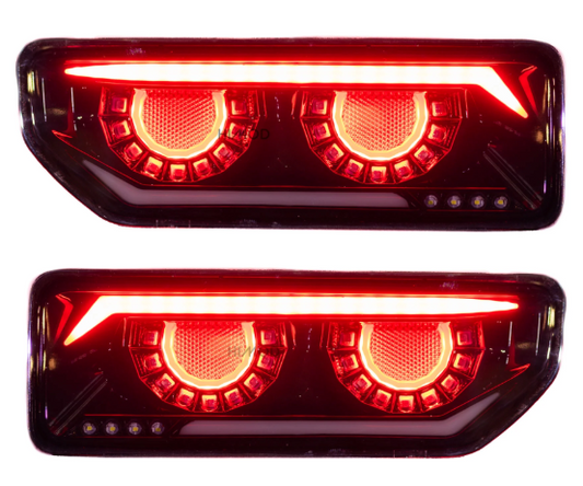 Drakon Series LED Tray Tail Lights (Jimny Style) | ( Pair ) Black