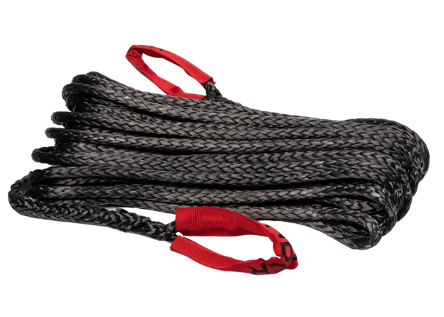 SaberPro - Black Winch Extension Ropes With Red Sheath Eyes 13000kg