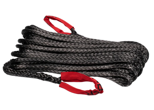 SaberPro - Black Winch Extension Ropes With Red Sheath Eyes 13000kg