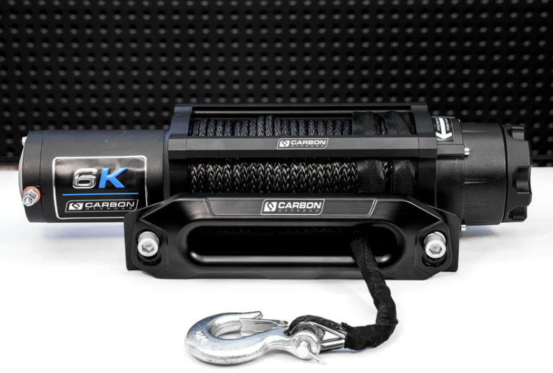 Carbon Offroad Long Drum 6000lb ATV/Small 4X4 Winch