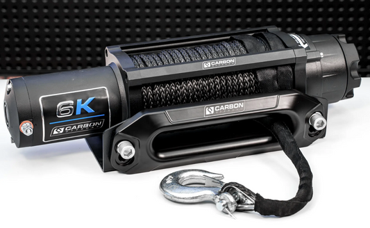 Carbon Offroad Long Drum 6000lb ATV/Small 4X4 Winch